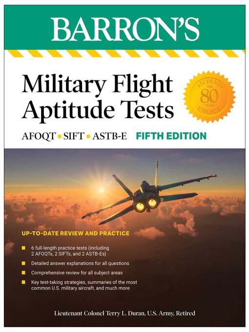 Title details for Military Flight Aptitude Tests by Terry L. Duran - Wait list